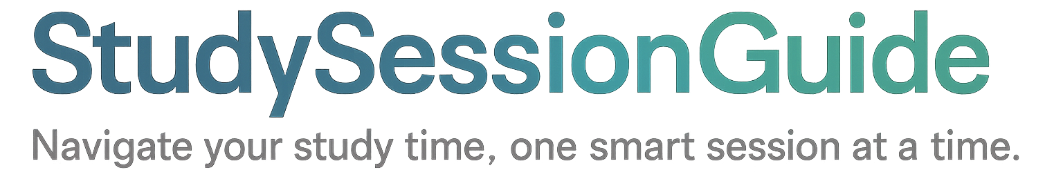 StudySessionGuide - Your intelligent study companion